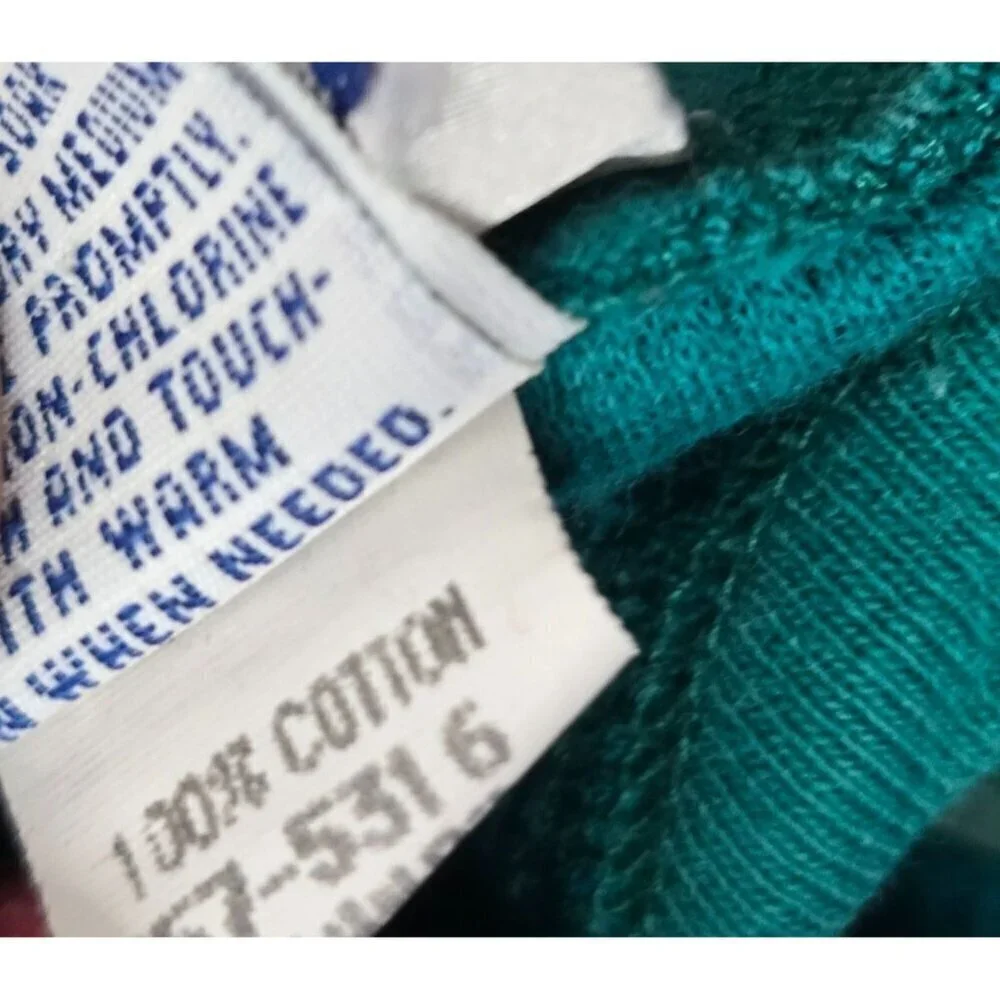 Vintage Oshkosh Blue Waffle Knit Cotton Henley